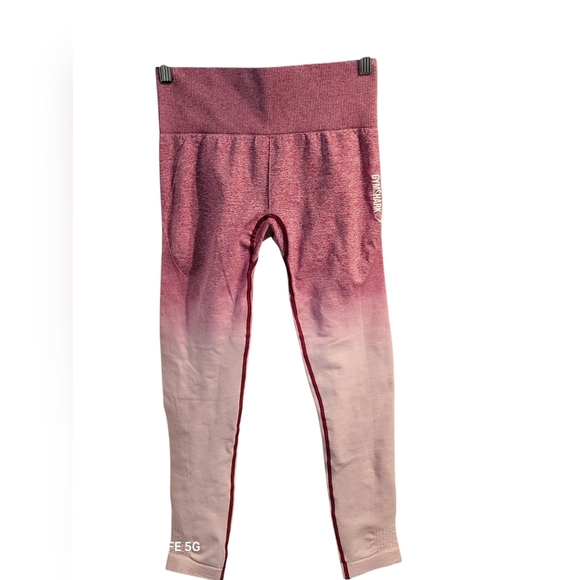 Gymshark Ombre Pink Leggings, no tag but fits like a medium, EUC - Picture 1 of 3
